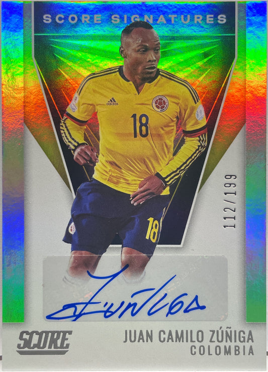 Juan Camilo Zuniga 112/199 Autograph Signatures Score Fifa 2021/22