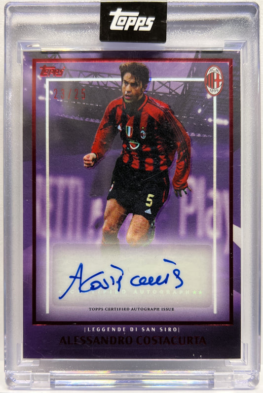 Alessandro Costacurta 23/25 Autograph Leggende Di San Siro Topps AC Milan 125 Anniversary 2025