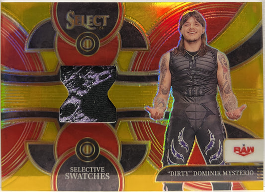 Dirty Dominik Mysterio 10/10 Patch Swatches Gold Select WWE 2024