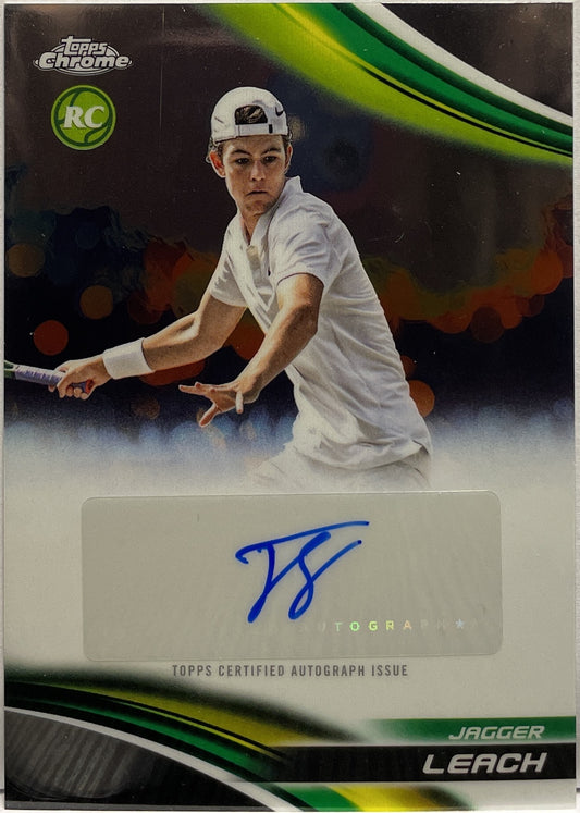 Jagger Leach Rookie Autograph Topps Chrome Tennis 2025