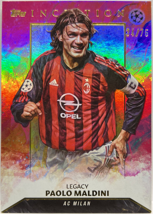 Paolo Maldini 34/75 Legacy Topps Inception 2023/24