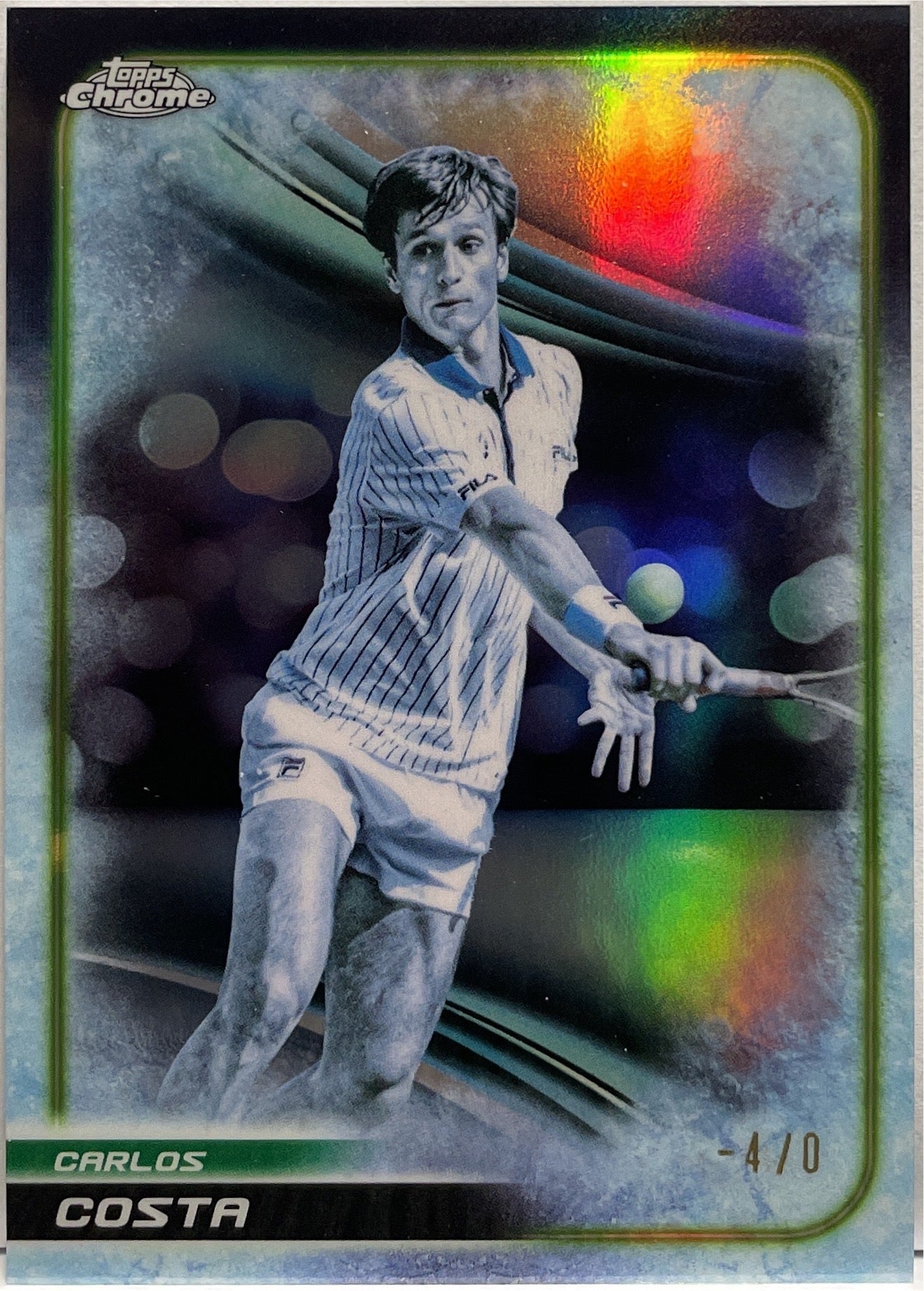 Carlos Costa -4/0 Frozenfractor Topps Chrome Tennis 2025