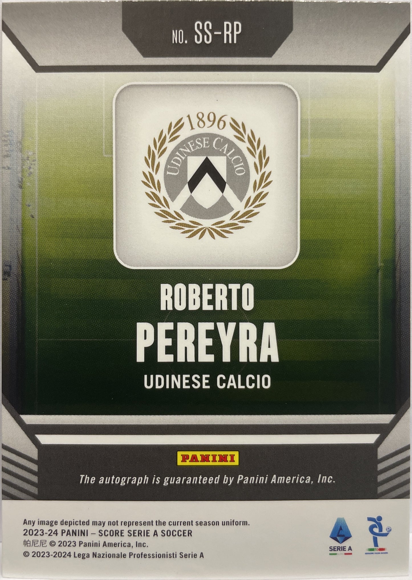 Roberto Pereyra 22/25 Autograph Score Serie A 2023/24