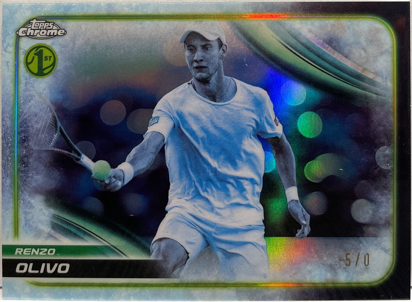 Renzo Olivo -5/0 Frozenfractor 1ST Topps Chrome Tennis 2025
