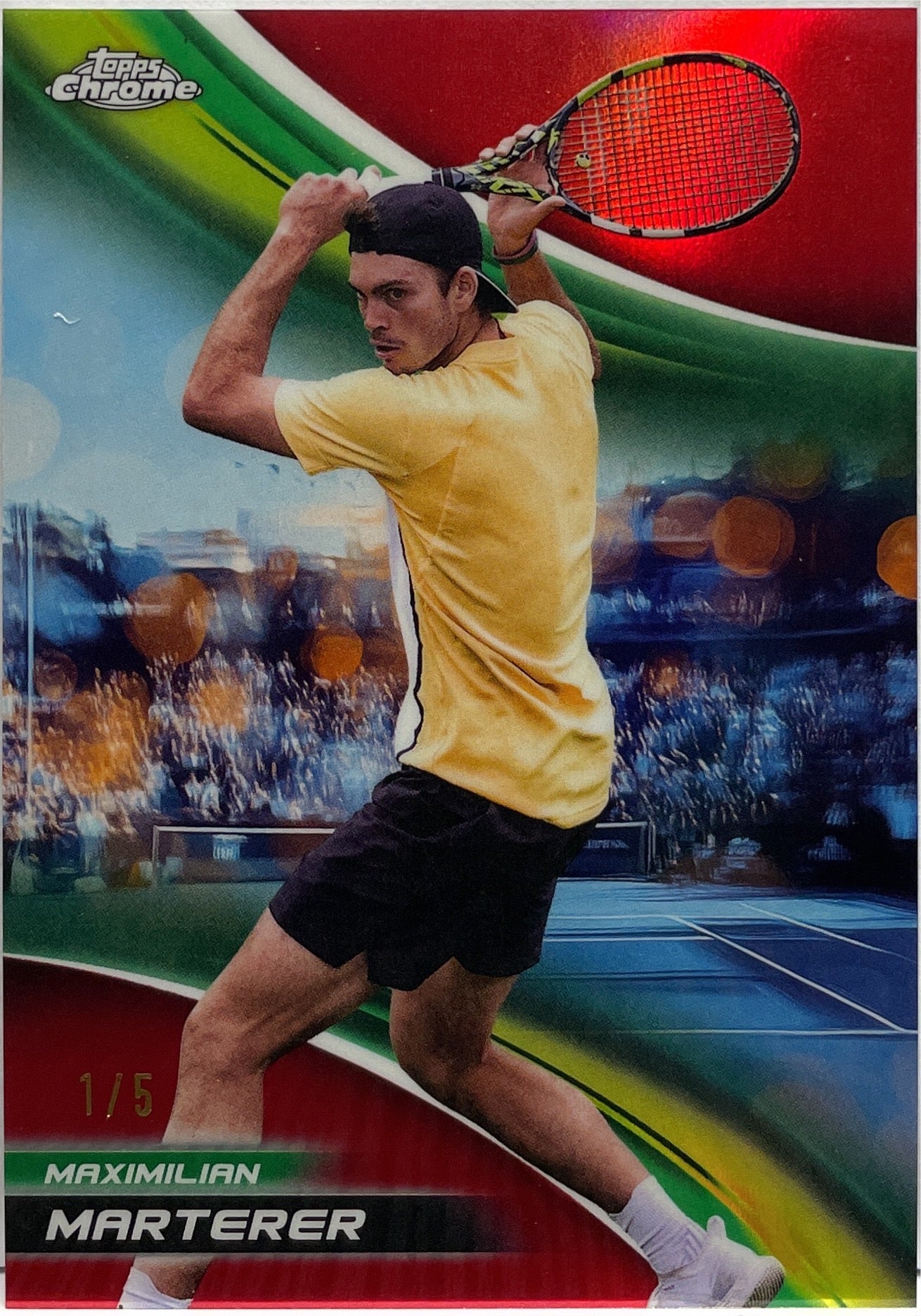 Maximilian Marterer 1/5 Red Topps Chrome Tennis 2025