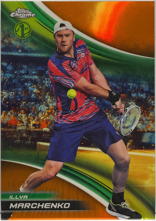 Illya Marchenko 16/25 Orange 1ST Topps Chrome Tennis 2025