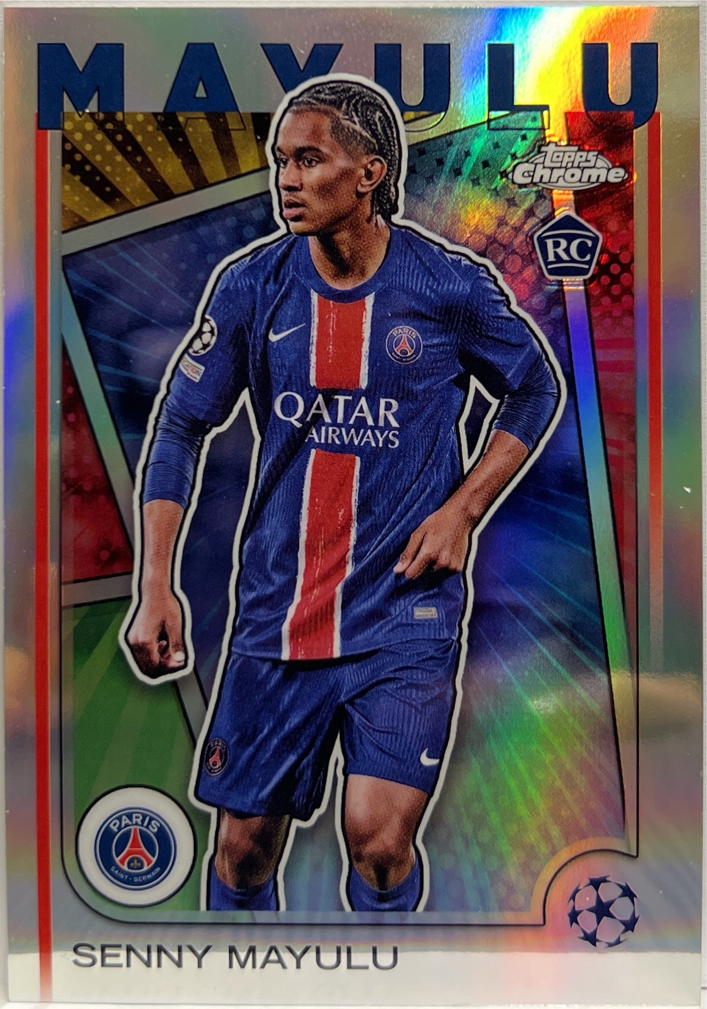 Senny Mayulu Rookie Hero Image Variation Topps Chrome UCC 2024/25