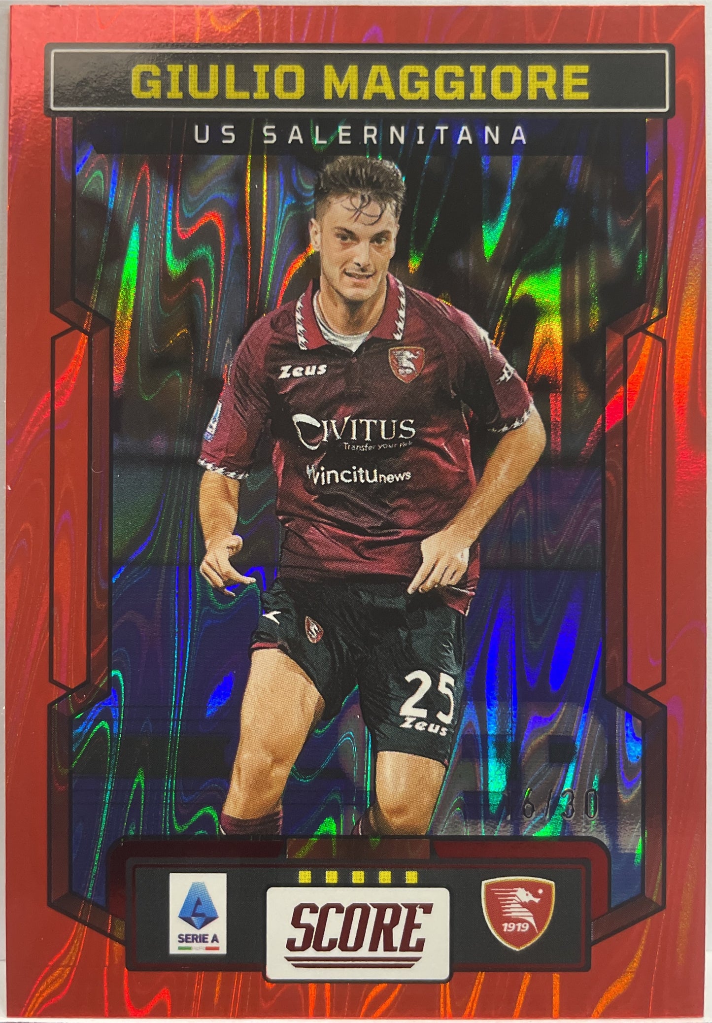 Giulio Maggiore 16/30 Red Swirl Score Serie A 2023/24