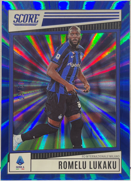 Romelu Lukaku 2/60 BLue Laser Score Serie A 2022/23