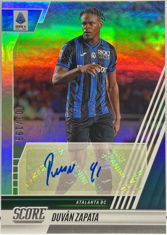 Duvan Zapata 103/199 Autograph Score Serie A 2022/23