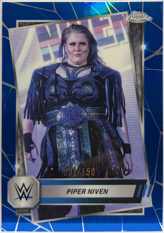 Piper Niven 82/150 Blue Topps Chrome WWE 2025