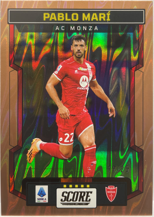 Pablo Mari 19/25 Bronze Swirl Score Serie A 2023/24