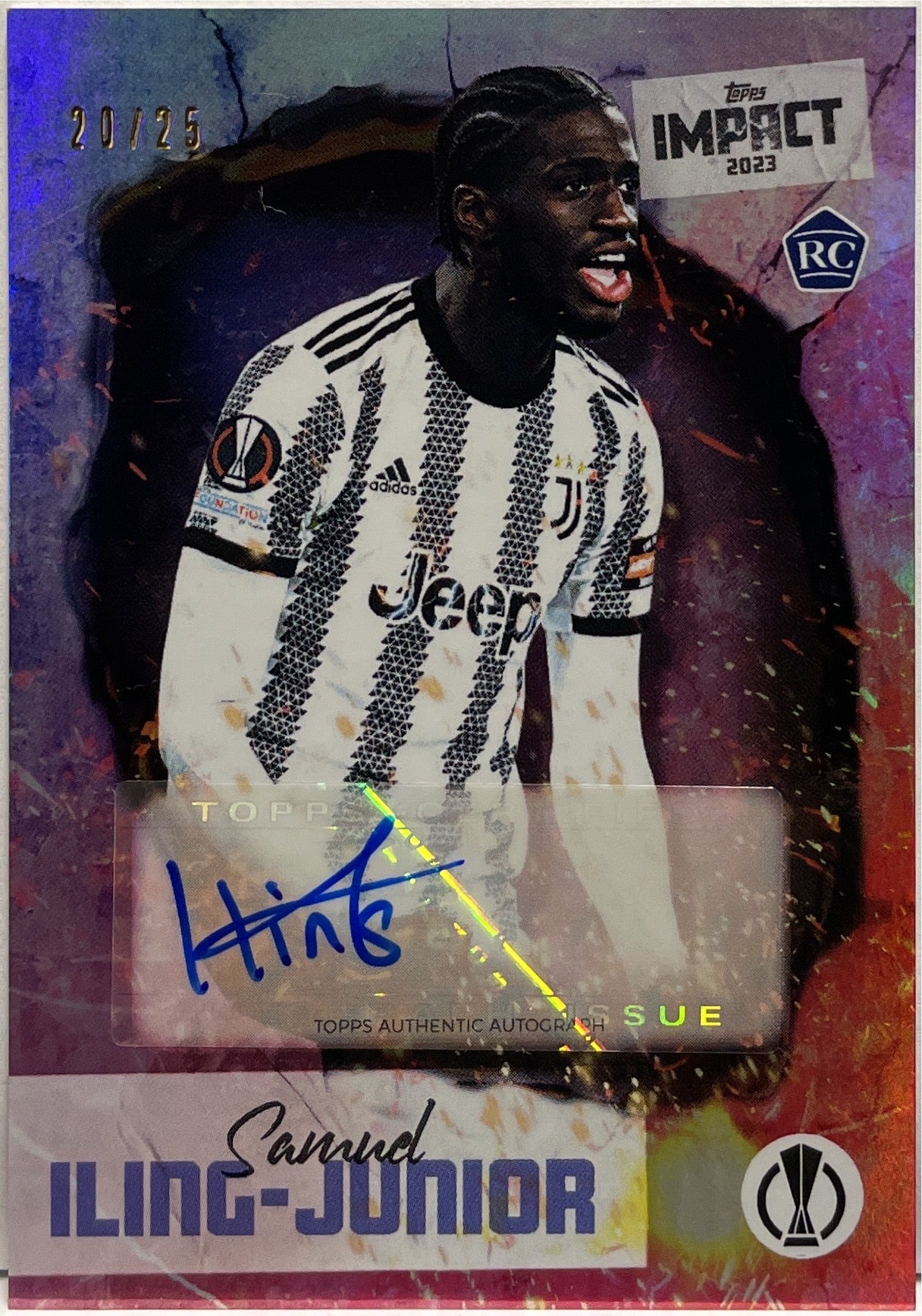 Samuel Iling-Junior 20/25 Rookie Autograph Topps Impact 2022/23