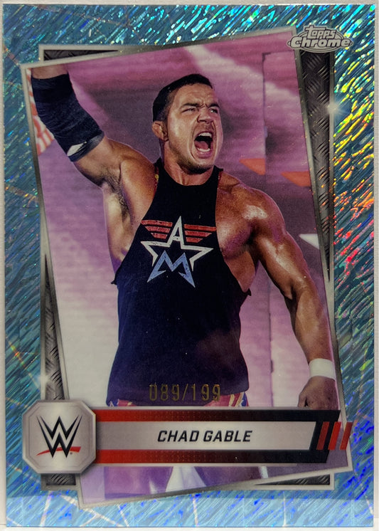Chad Gable 89/199 Aqa Shimmer Topps Chrome WWE 2025