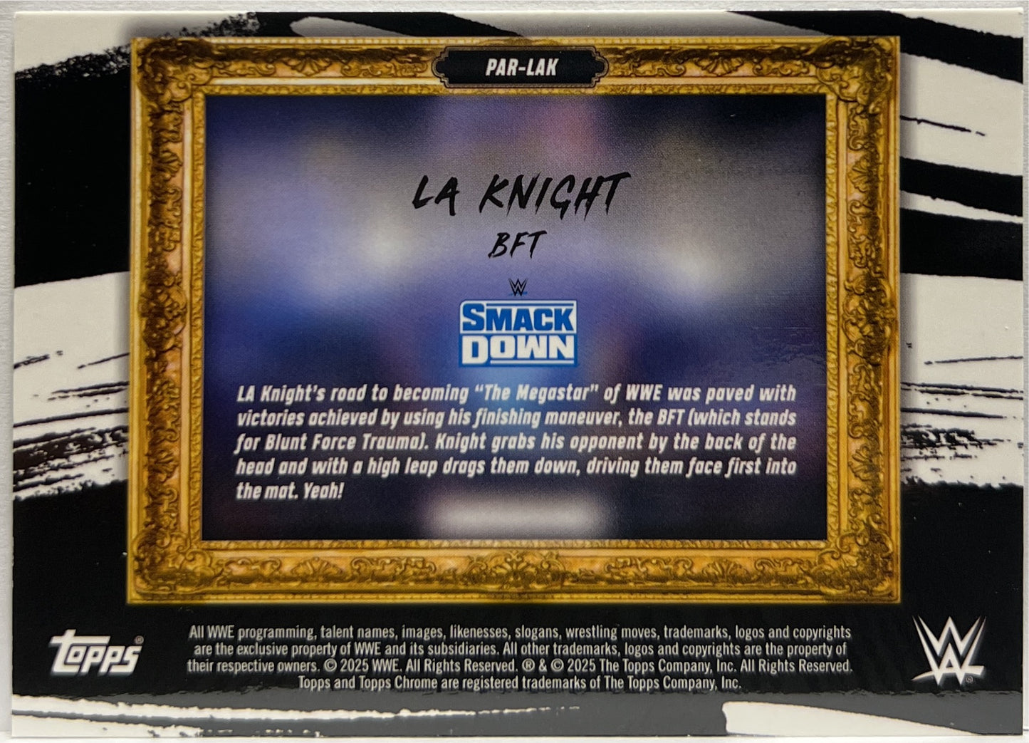 LA Knight 58/150 Paradicm Blue Topps Chrome WWE 2025