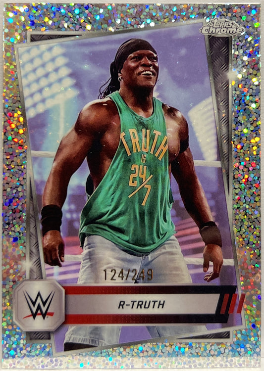 R Truth 124/249 Speckle Topps Chrome WWE 2025