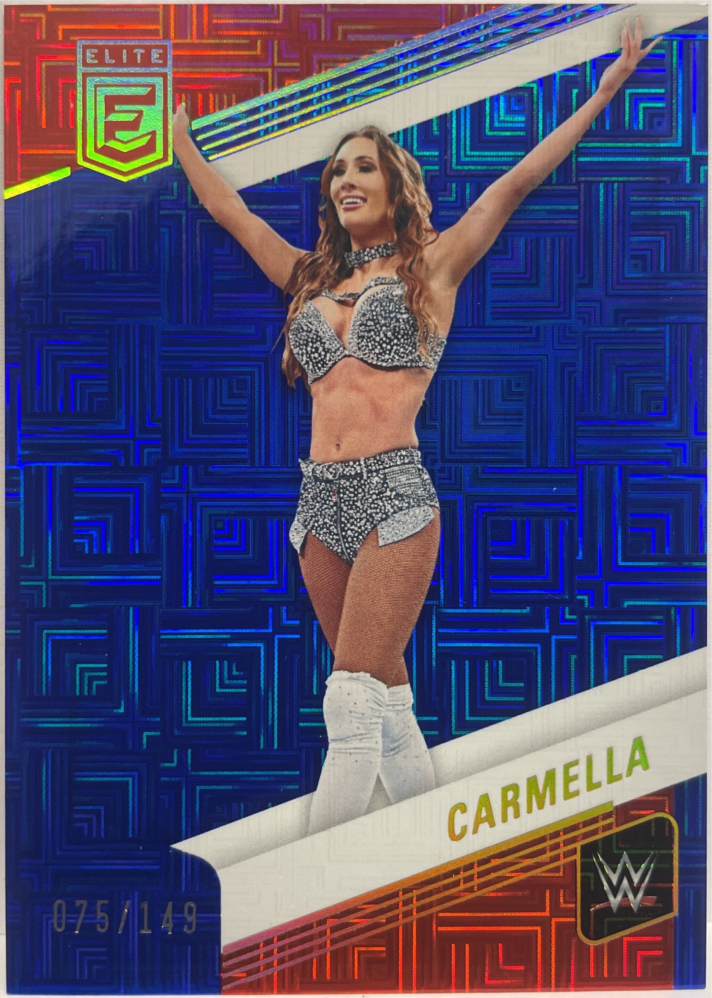 Carmella 75/149 Blue WWE Donruss Elite 2023