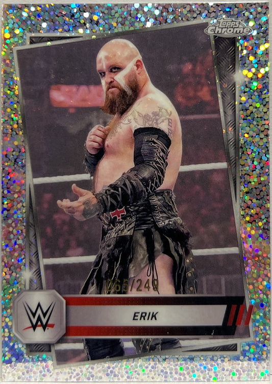 Erik 65/249 Speckle Topps Chrome WWE 2025