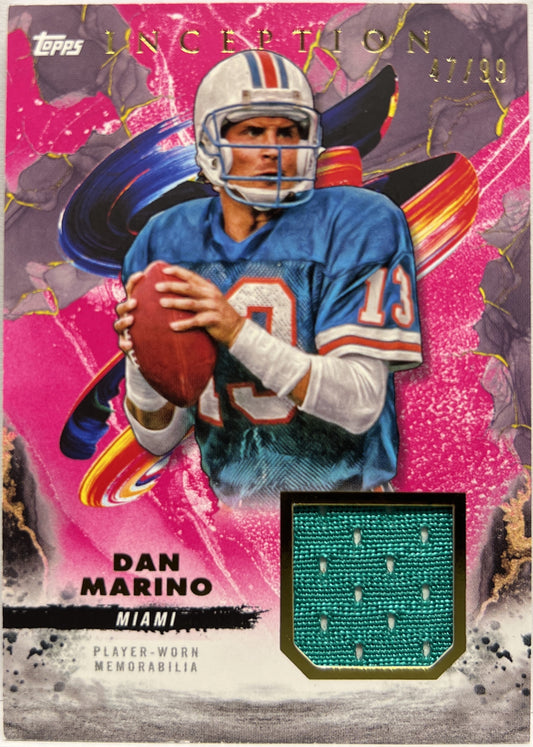Dan Marino 47/99 Patch Magenta Topps Inception Football NFL 2024