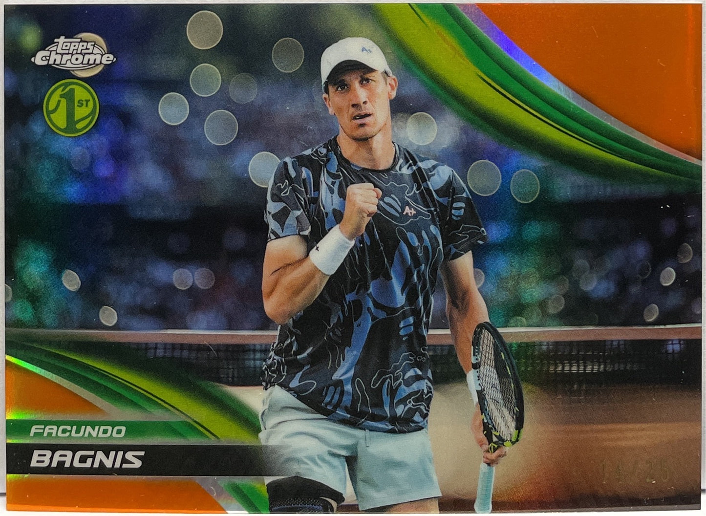 Facundo Bagnis 14/25 Orange 1ST Topps Chrome Tennis 2025