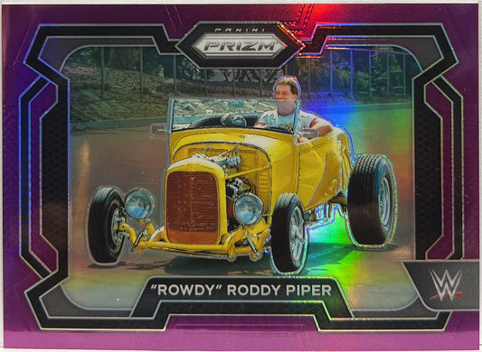 Rowdy Roddy Piper 127/149 Purple Panini Prizm WWE 2024