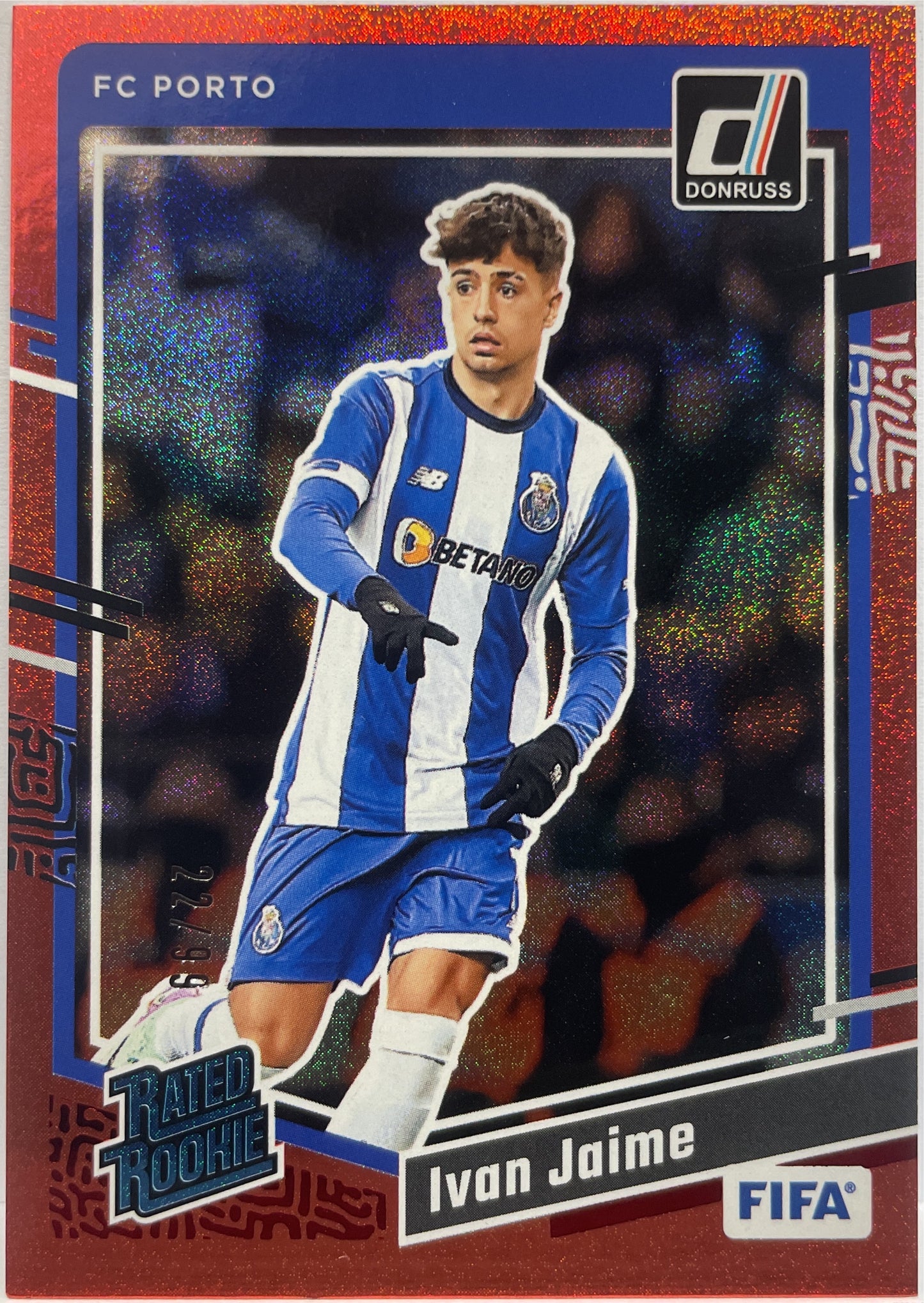 Ivan Jaime 22/99 Rated Rookie Red Donruss Fifa 2023/24