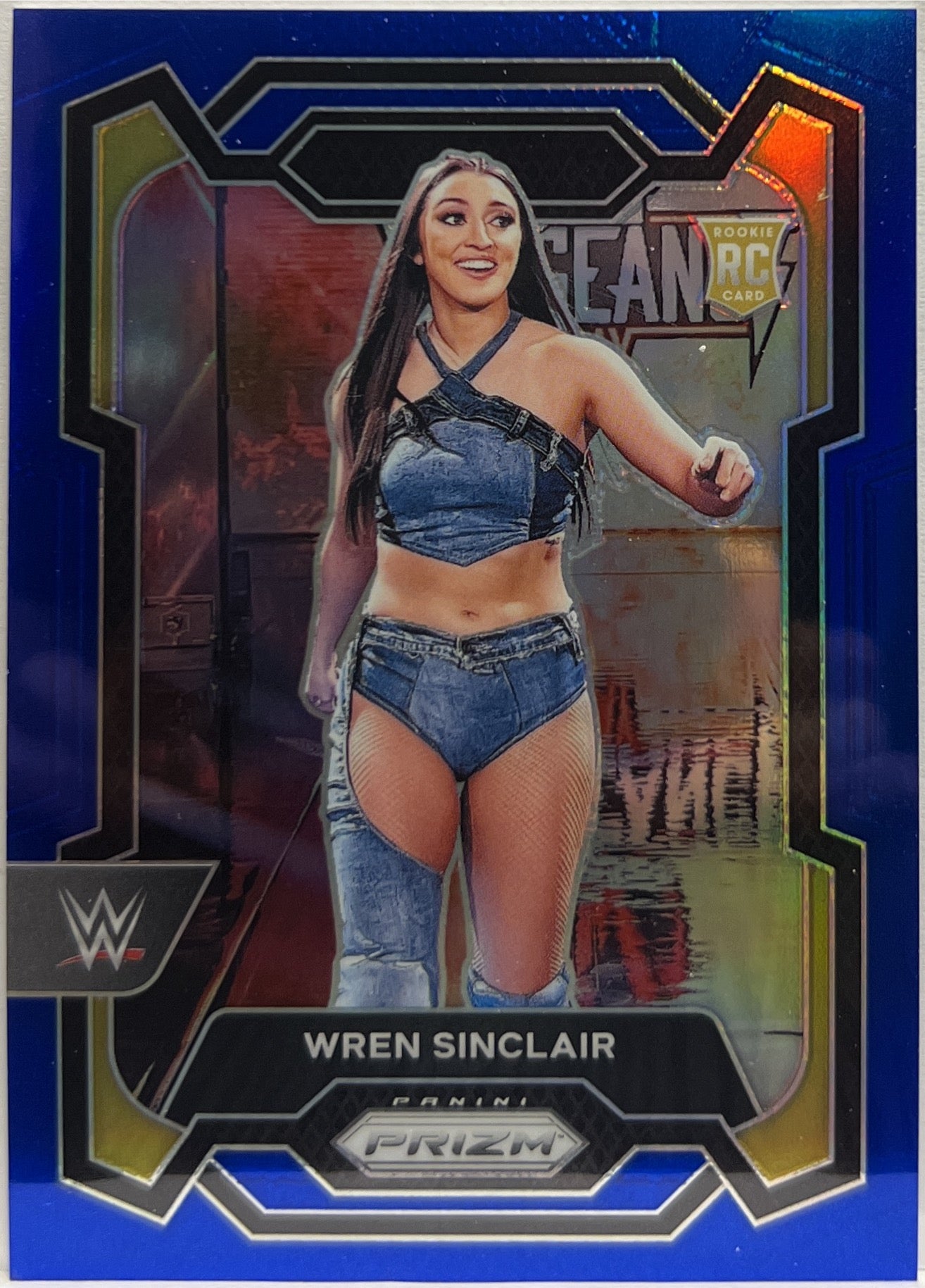 Wren Sinclair 92/199 Rookie Blue Panini Prizm WWE 2024