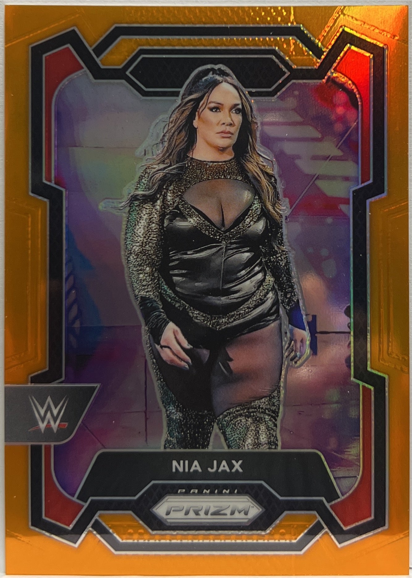 Nia Jax 39/99 Orange Panini Prizm WWE 2024