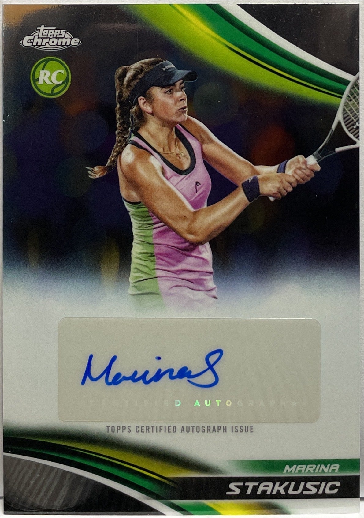 Marina Stakusic Rookie Autograph Topps Chrome Tennis 2025