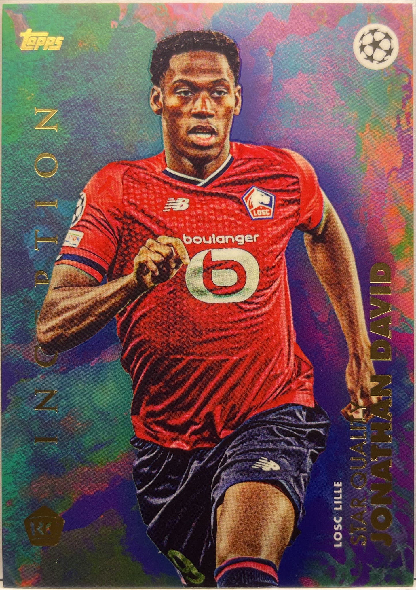 Jonathan David Rookie Star Quality Topps Inception 2021/22