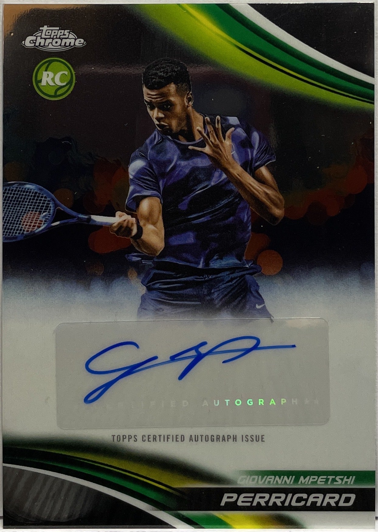 Giovanni Mpetshi Perricard Rookie Autograph Topps Chrome Tennis 2025