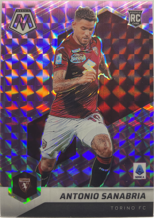 Antonio Sanabria 35/49 Rookie Purple Mosaic Serie A 2021/22