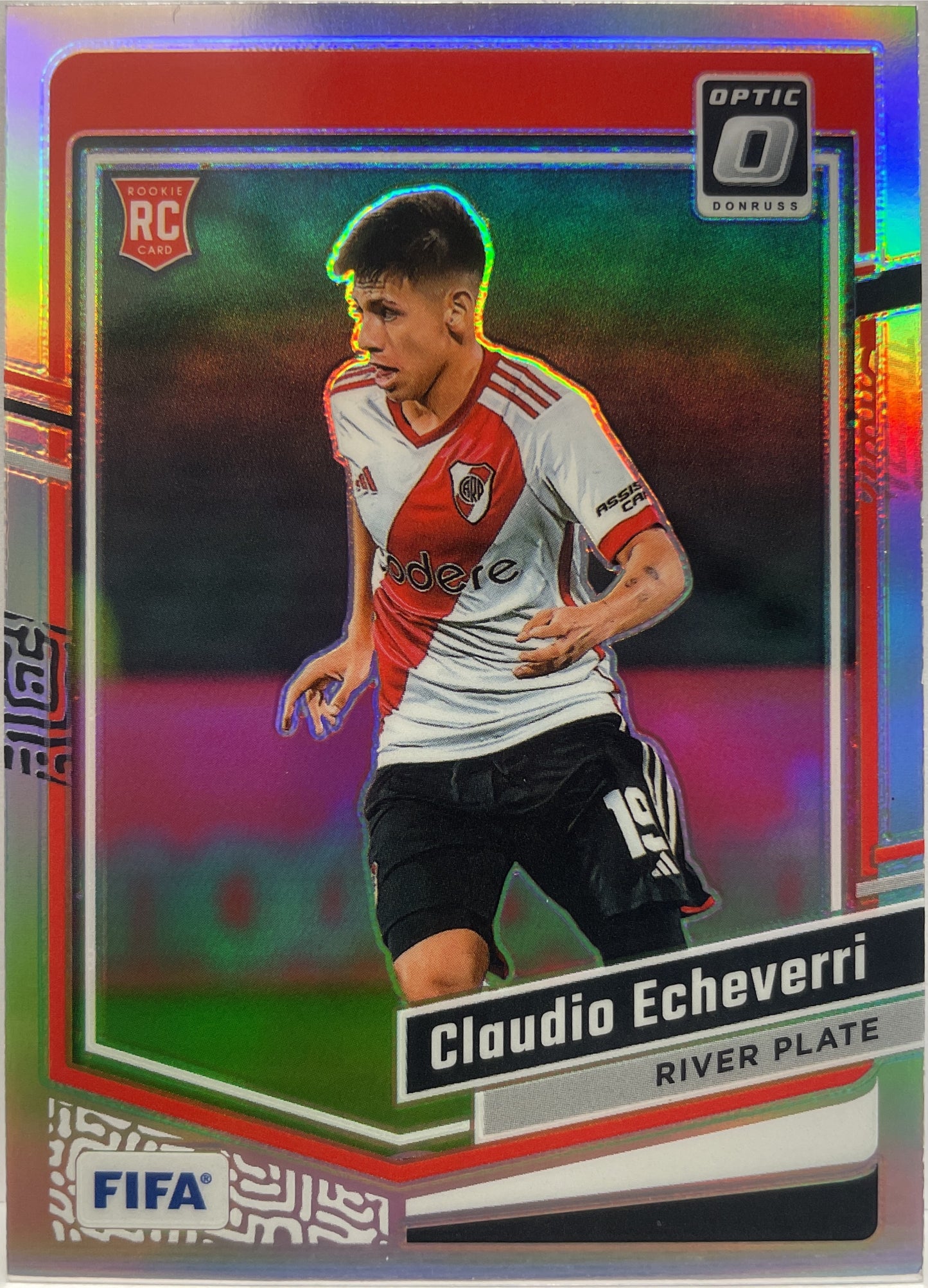 Claudio Echeverri Rookie Silver Holo Optic Donruss Fifa 2023/24