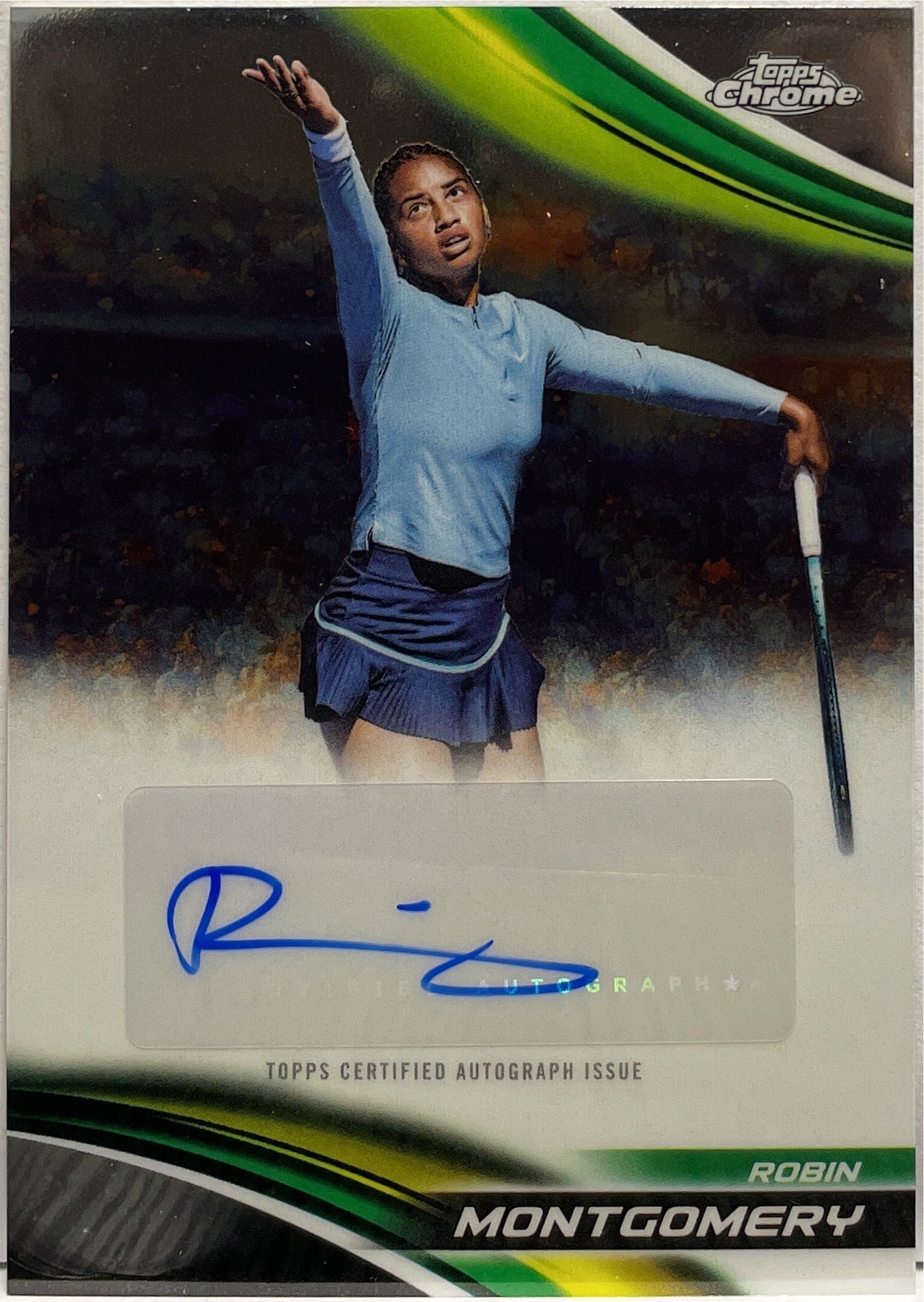 Robin Montgomery Autograph Topps Chrome Tennis 2025