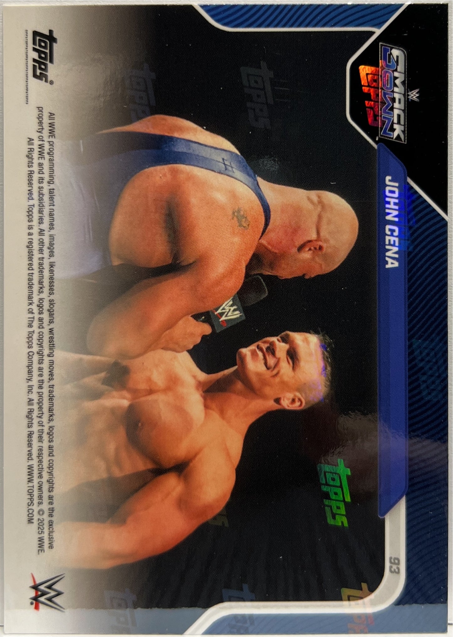 John Cena Ends Where It Started #93 Topps Now WWE 2025