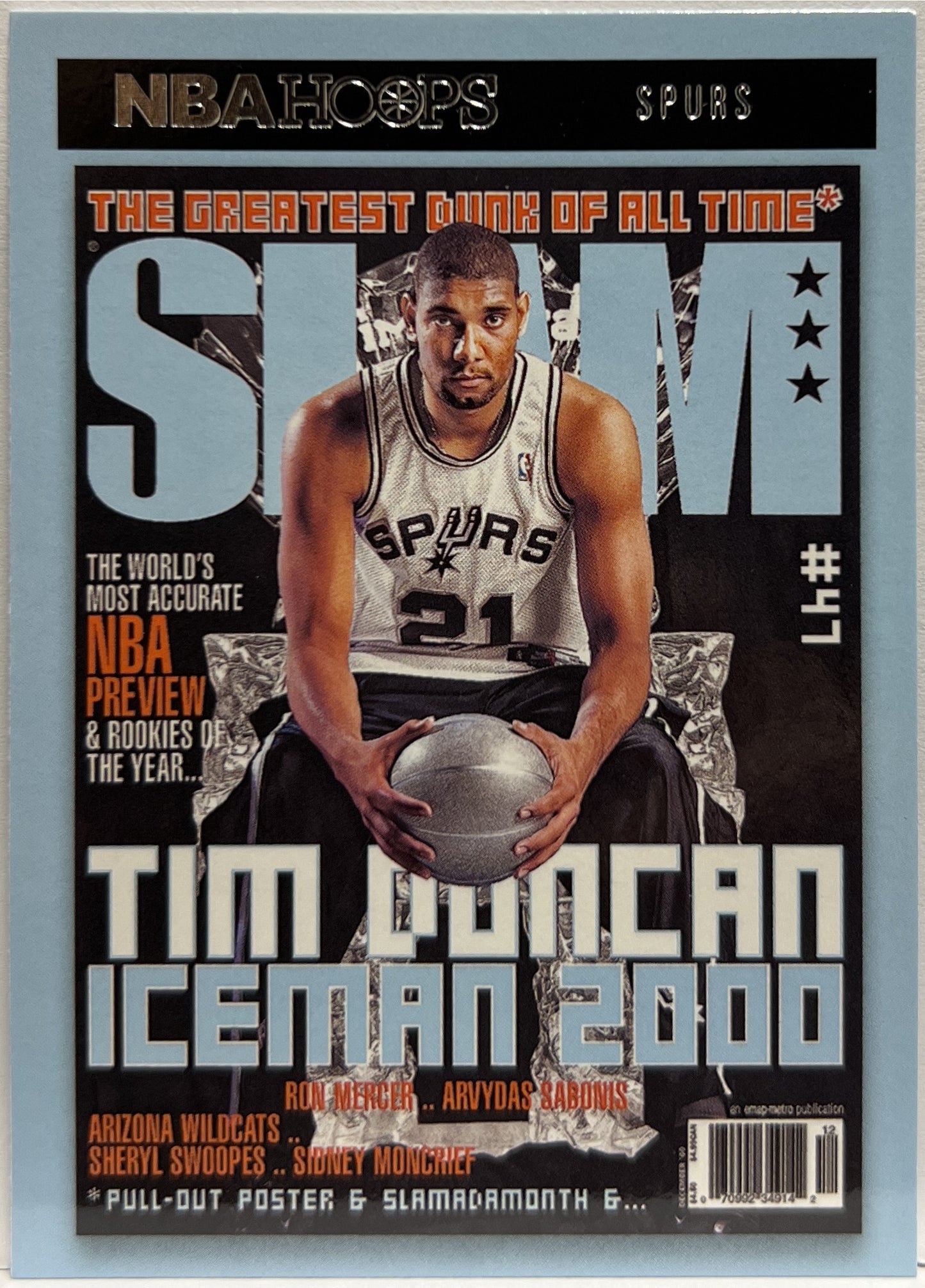 Tim Duncan Iceman 2000 Hoops Basketball NBA 2020/21