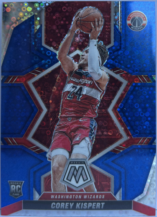 Corey Kispert 72/85 Rookie Blue Mosaic Basketball NBA 2021/22