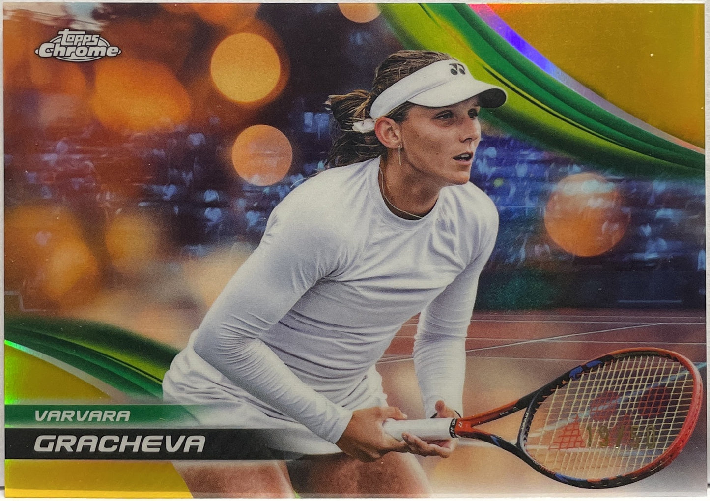 Varvara Gracheva 19/50 Gold Topps Chrome Tennis 2025