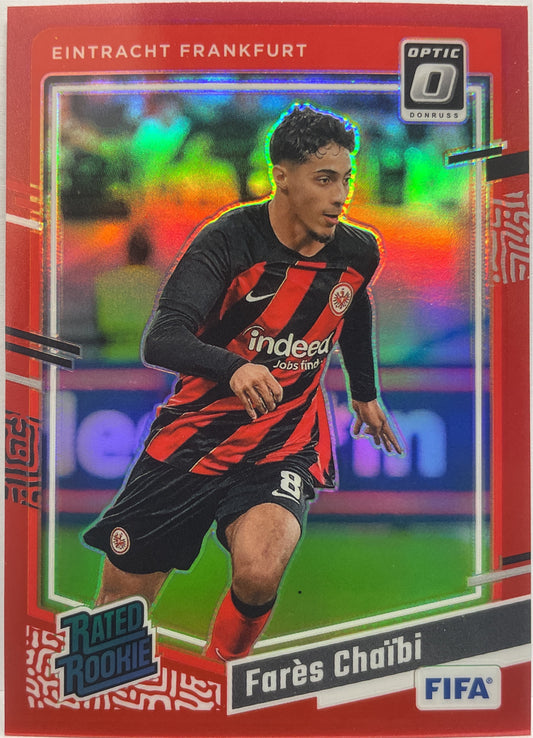 Fares Chaibi 128/299 Rated Rookie Red Optic Donruss Fifa 2023/24