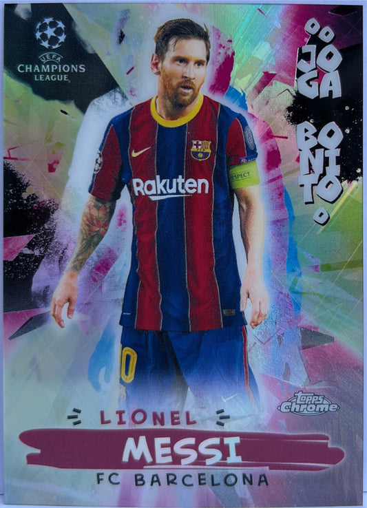 Lionel Messi Joga Bonito Topps Chrome UCL 2020/21