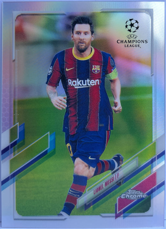 Lionel Messi Refractor Topps Chrome UCL 2020/21