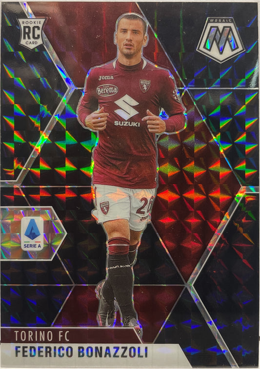 Federico Bonazzoli 1/1 Rookie One Of One Black Mosaic Serie A 2020/21