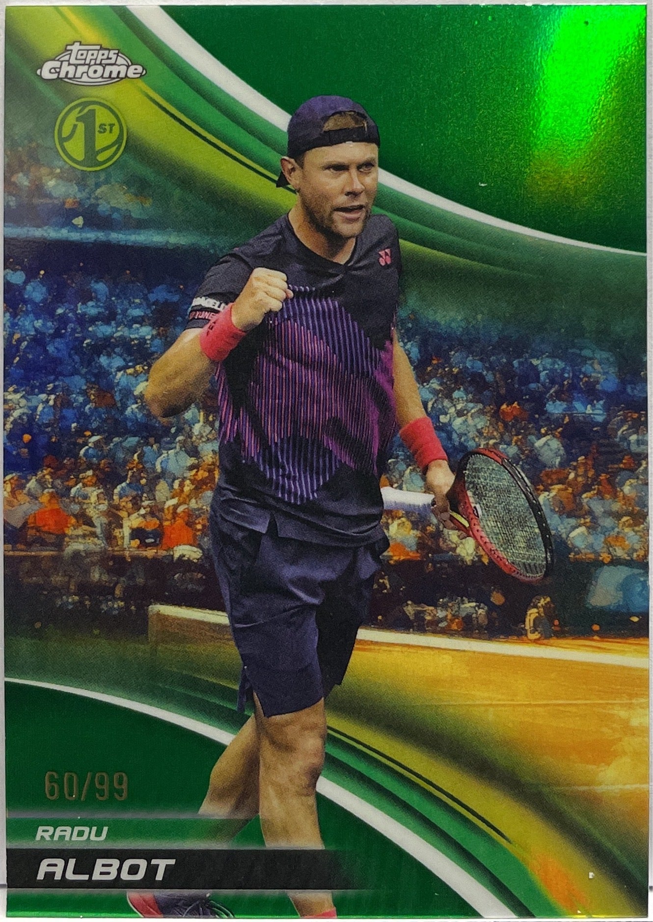 Radu Albot 60/99 Green 1ST Topps Chrome Tennis 2025
