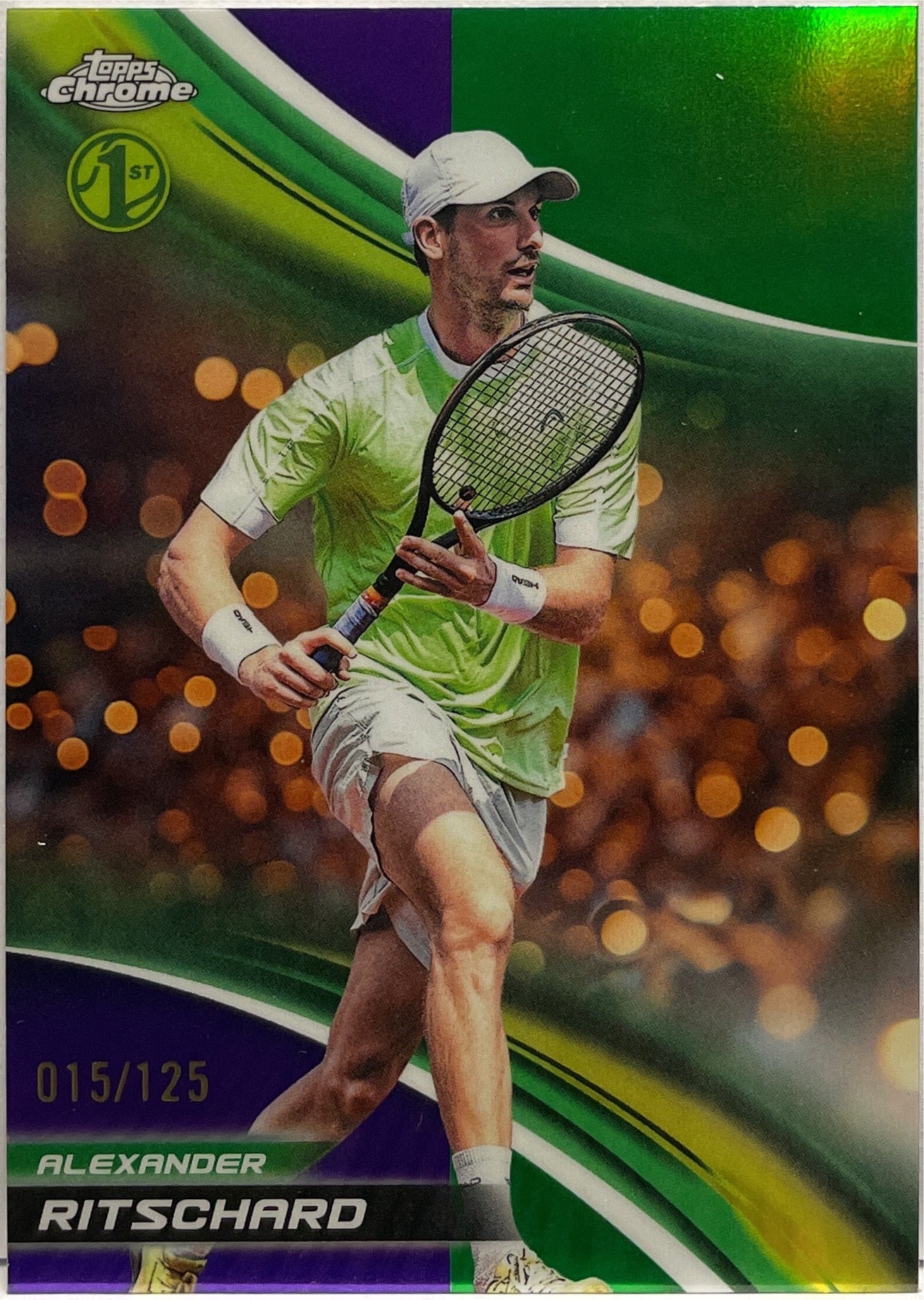 Alexander Ritschard 15/125 Purple 1ST Topps Chrome Tennis 2025