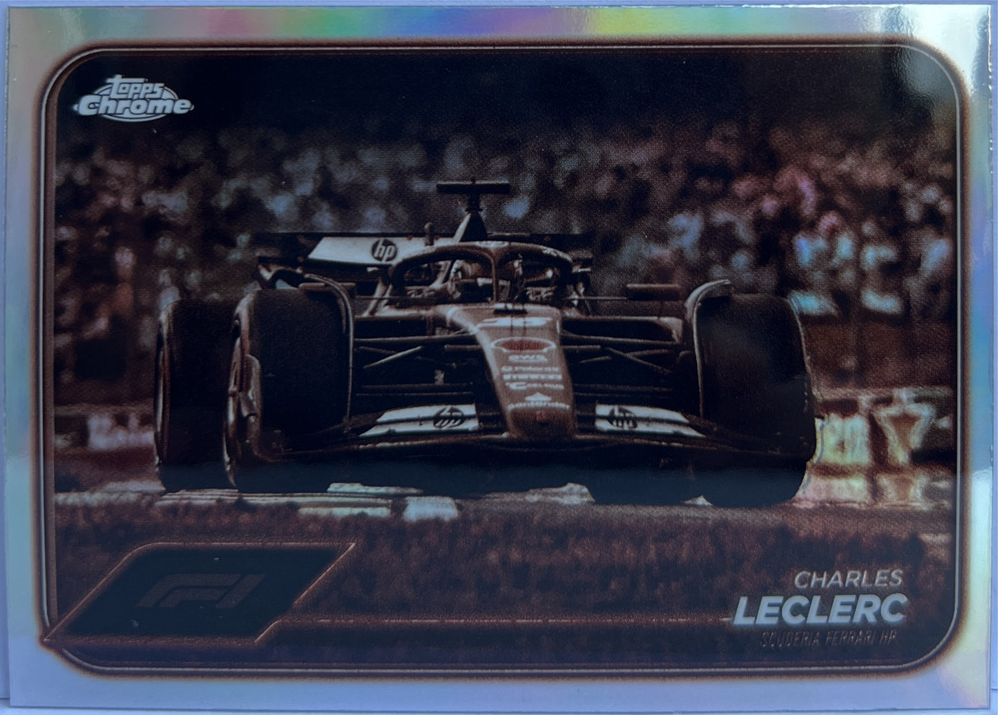 Charles Leclerc Sepia Refractor Topps Chrome F1 2024