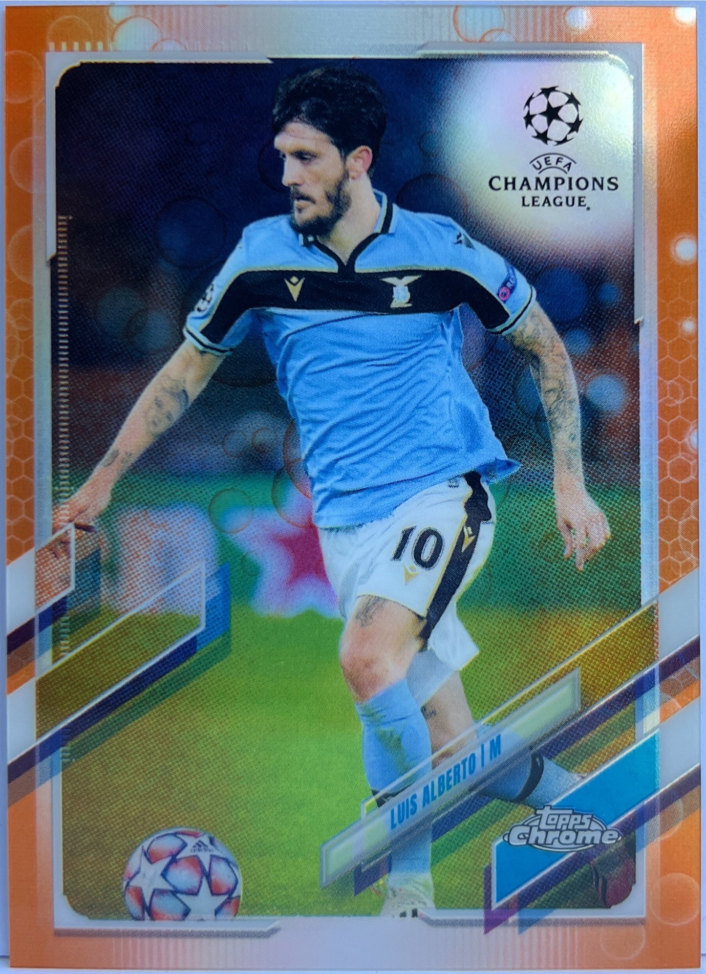 Luis Alberto Orange Topps Chrome UCL 2020/21