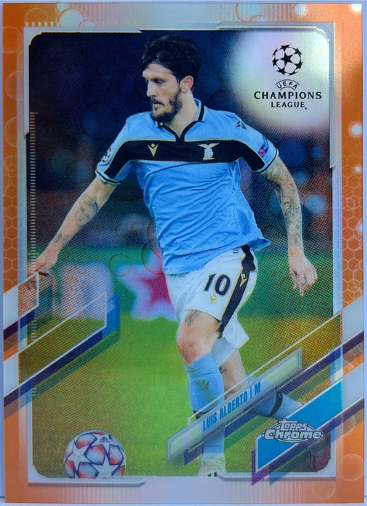 Luis Alberto Orange Topps Chrome UCL 2020/21