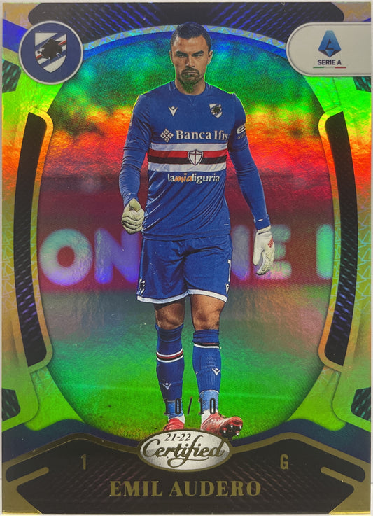 Emil Audero 10/10 Certified Gold Chronicles Serie A 2021/22