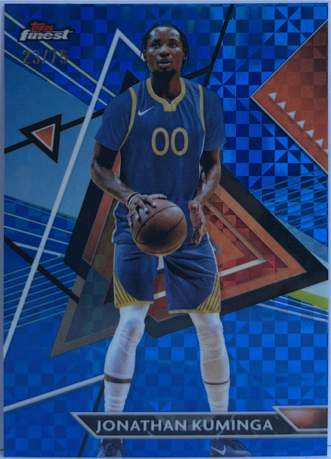 Jonathan Kuminga 23/75 Blue Topps Finest NBA Basketball 2023/24