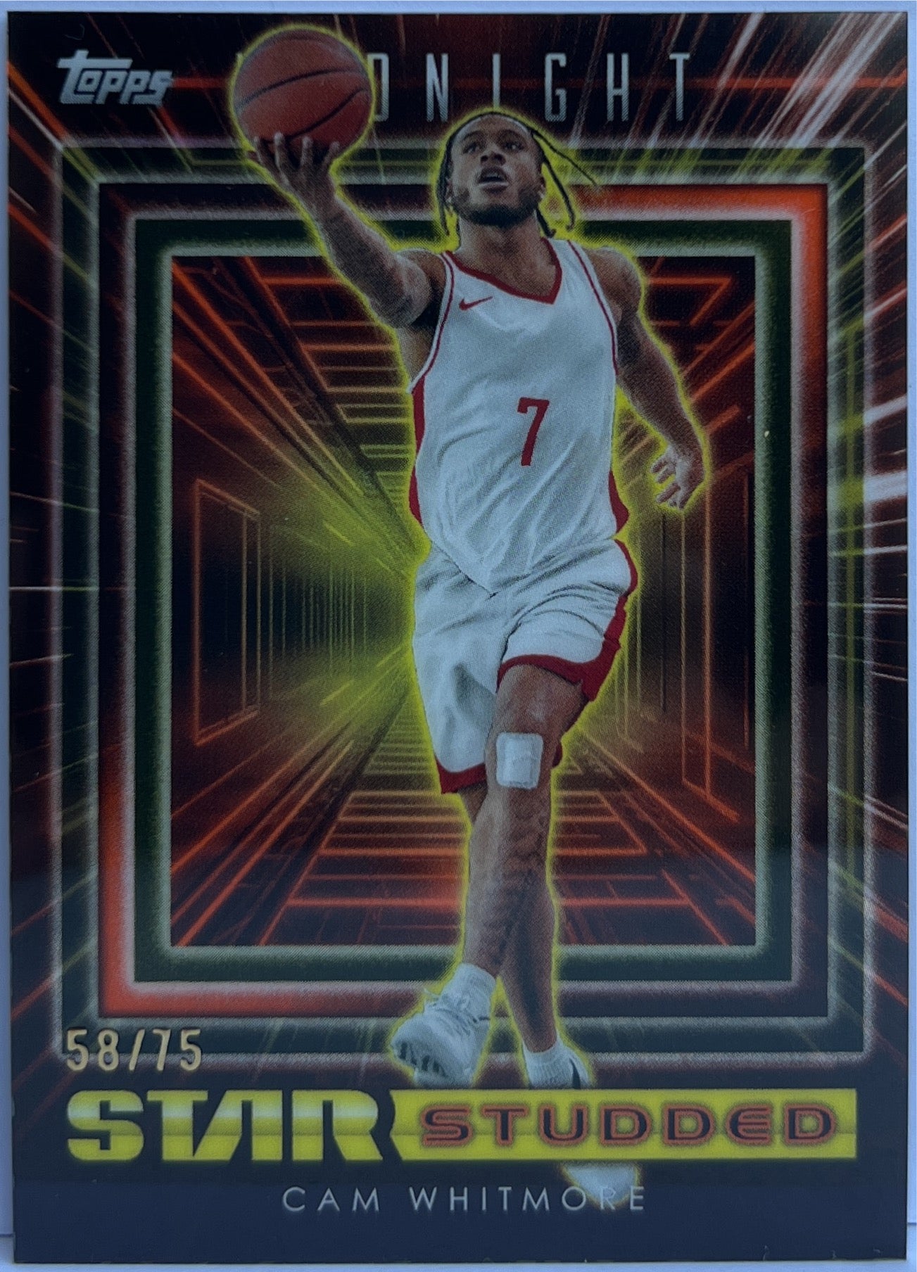 Cam Whitmore 58/75 Star Studded Topps Midnight Basketball NBA 2023/24